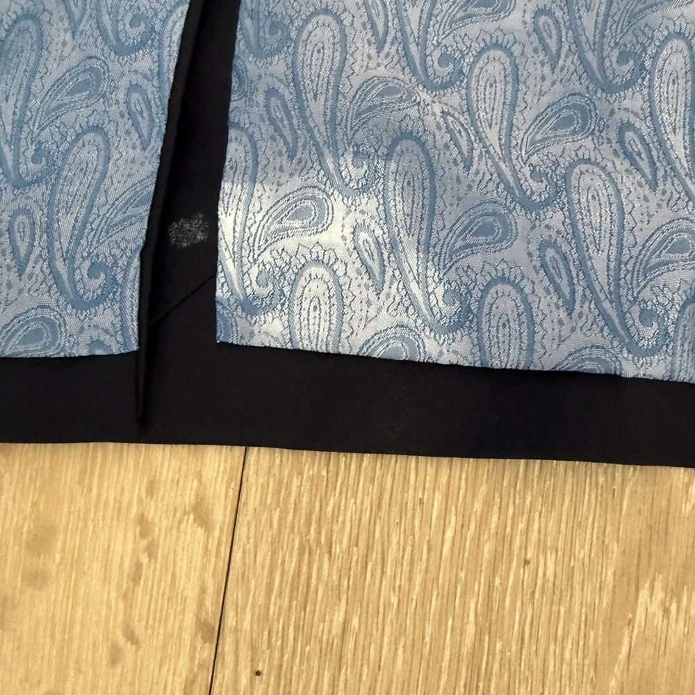 Sam Surin Bespoke Tailor Super 150's Fine Italian Wool Navy‎ Sport Coat 48L Luxe - Picture 11 of 14
